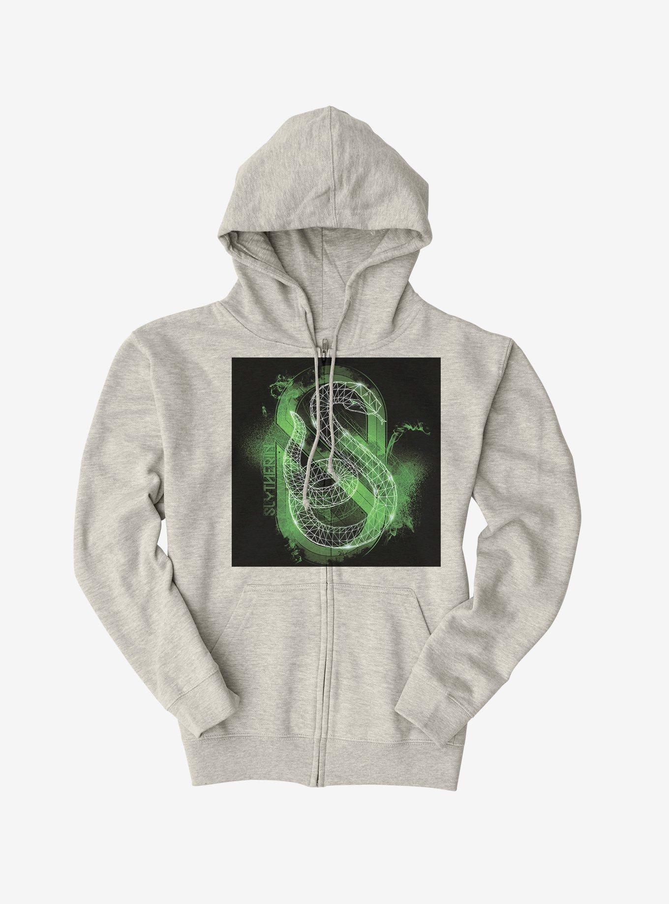 Harry Potter Slytherin Logo Outline Black Hoodie Hot Topic