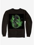 Harry Potter Slytherin Logo Outline Black Sweatshirt, BLACK, hi-res