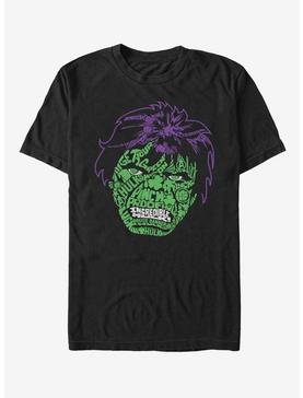 Marvel Hulk Luck Icons Face T-Shirt, BLACK, hi-res