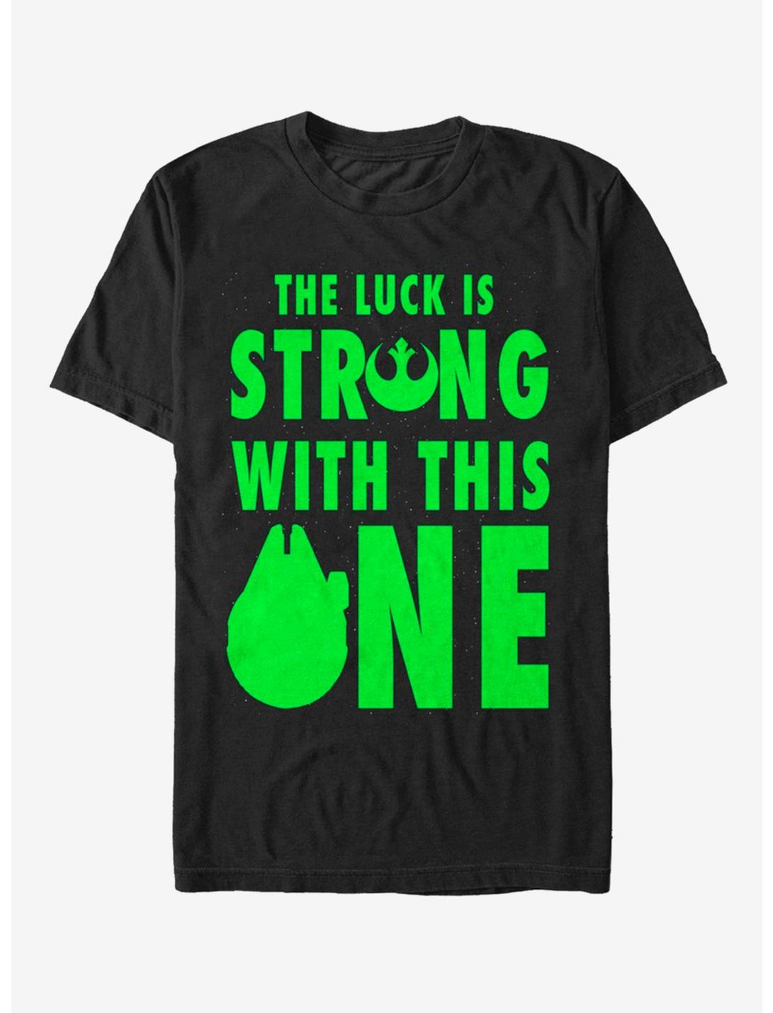 Lucasfilm Star Wars Luck is Strong T-Shirt, BLACK, hi-res