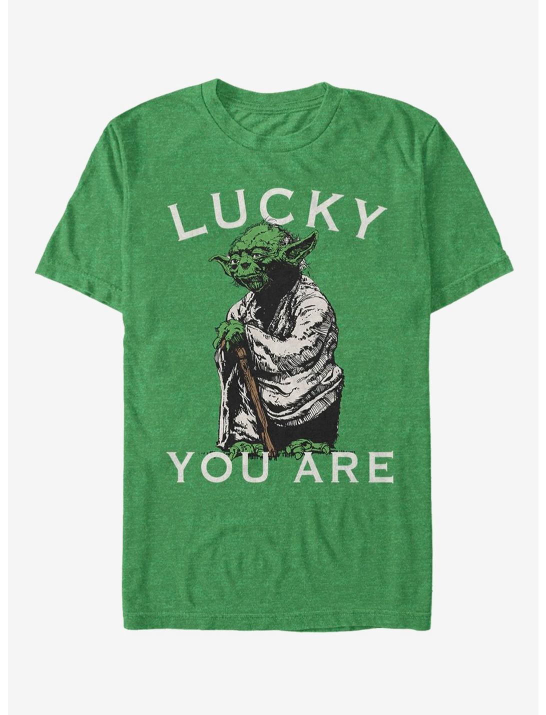 Lucasfilm Star Wars Lucky Yoda T-Shirt, KEL HTR, hi-res