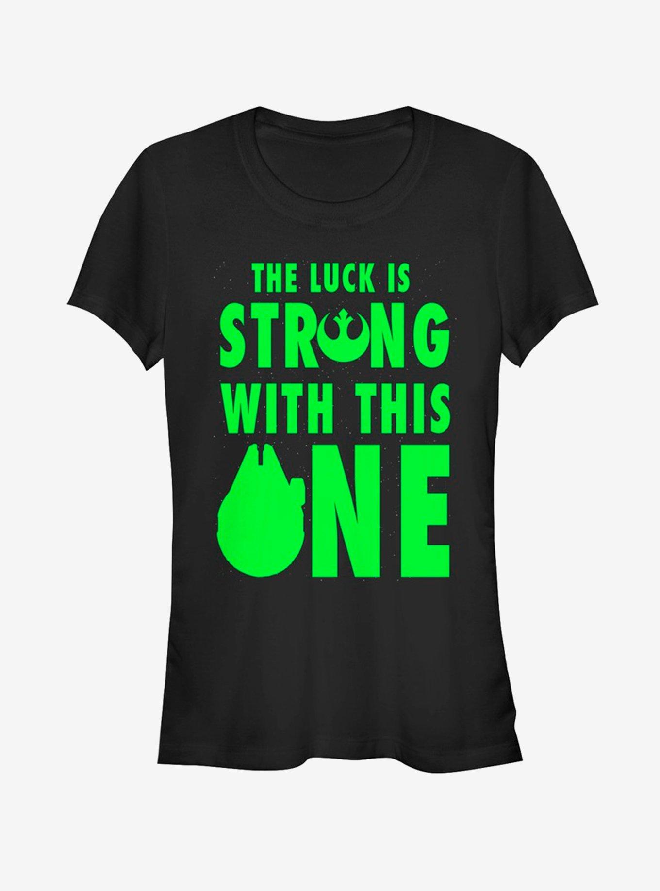 Lucasfilm Star Wars Luck is Strong Girls T-Shirt, BLACK, hi-res