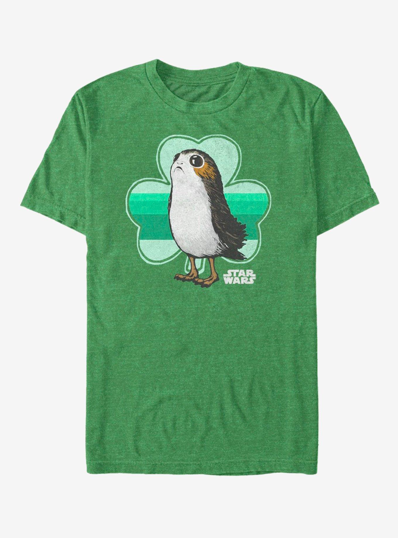 Lucasfilm Star Wars Porg Clover T-Shirt, KEL HTR, hi-res