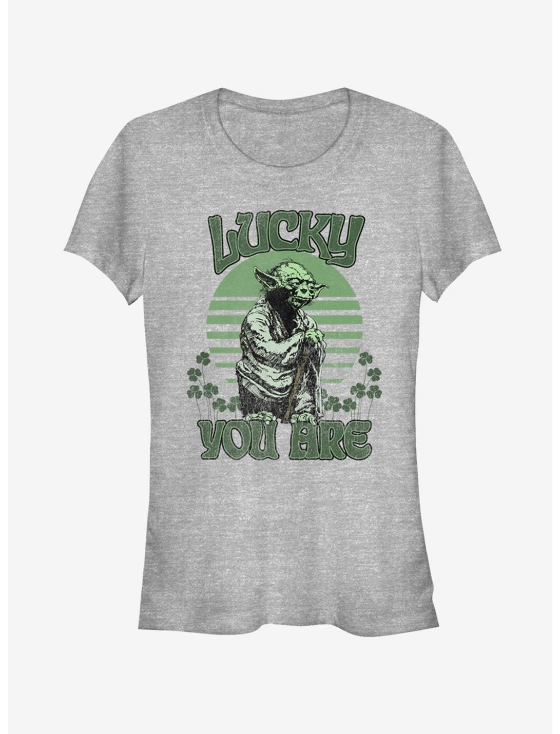 Lucasfilm Star Wars Lucky Is Yoda Girls T-Shirt, ATH HTR, hi-res
