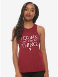 Game Of Thrones I Drink And I Know Things Girls Tank Top, WHITE, hi-res
