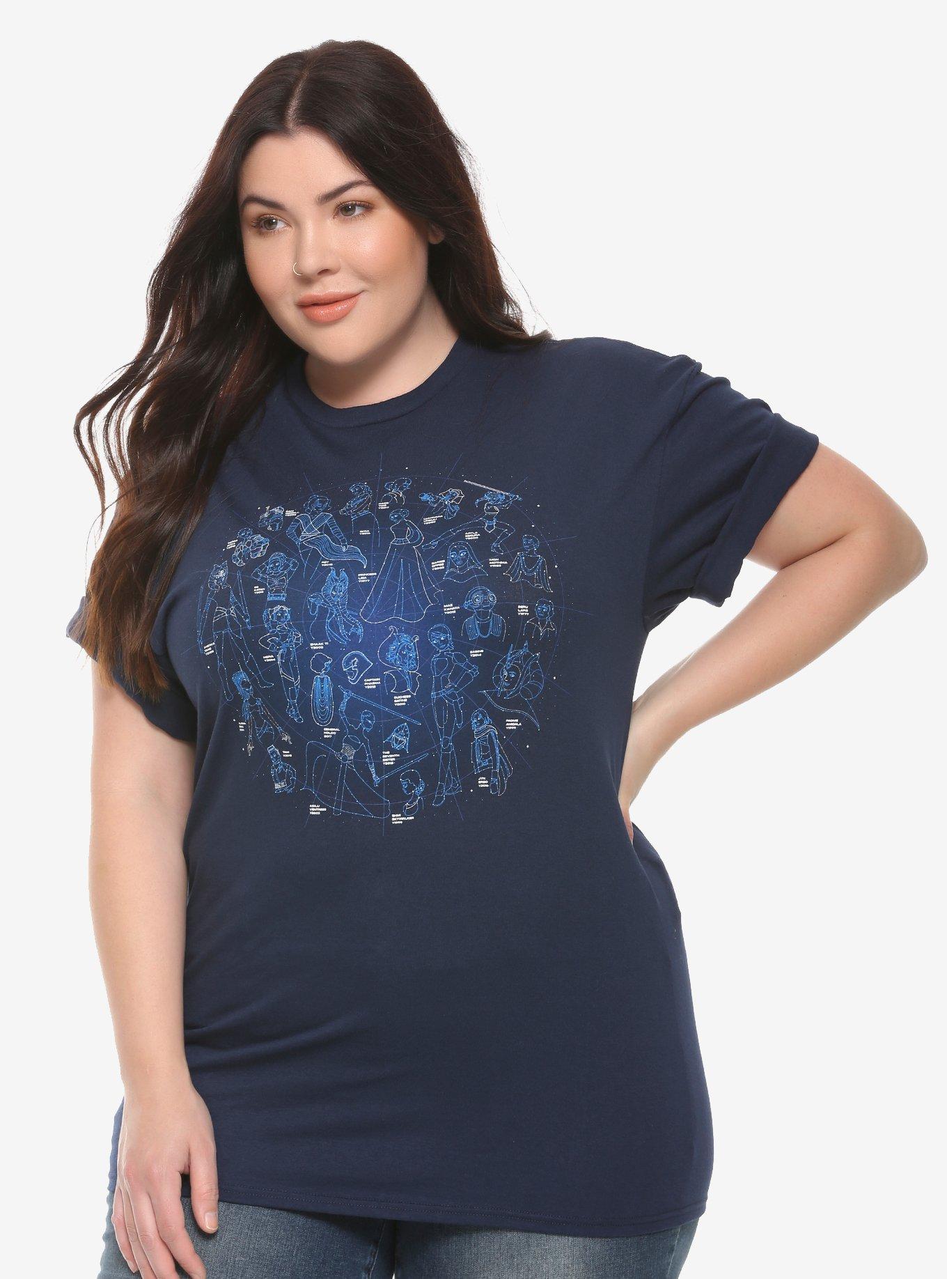Star Wars Celebration Women Of Star Wars T-Shirt Plus Size Her Universe Exclusive, NAVY, hi-res