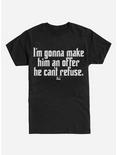 Plus Size The Godfather An Offer He Can't Refuse T-Shirt, BLACK, hi-res