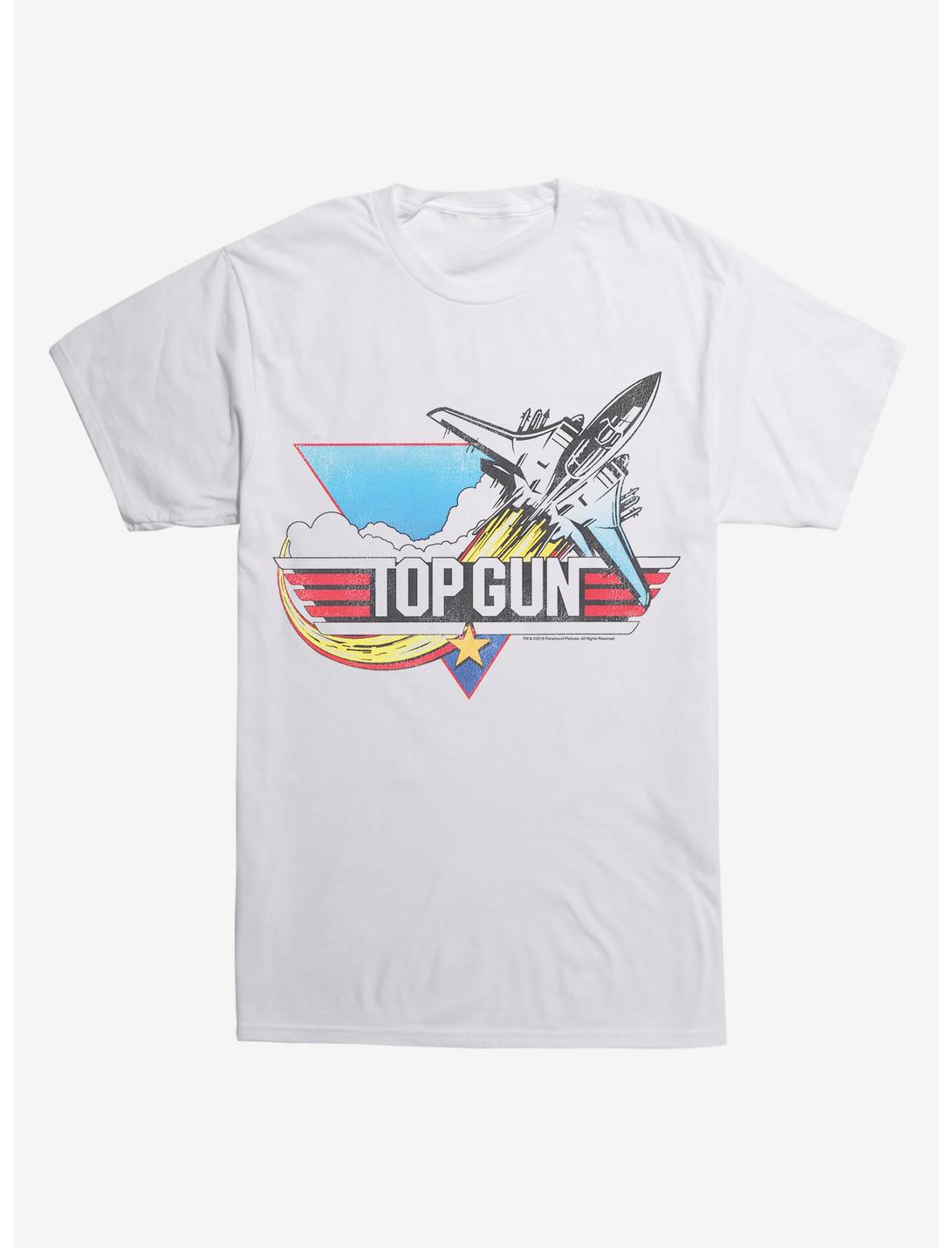 Top Gun Logo T-Shirt, WHITE, hi-res