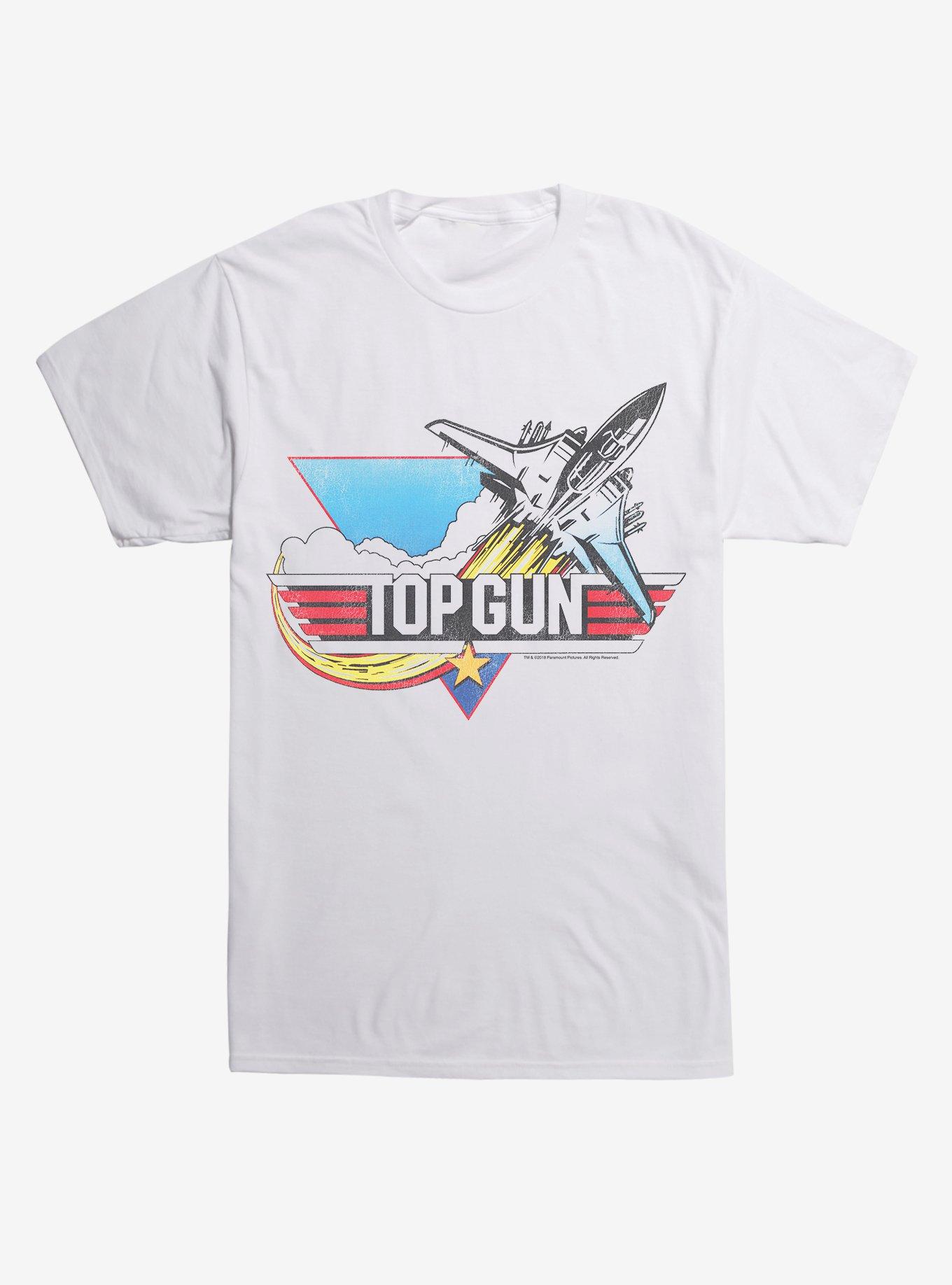 Top Gun Logo T-Shirt, WHITE, hi-res