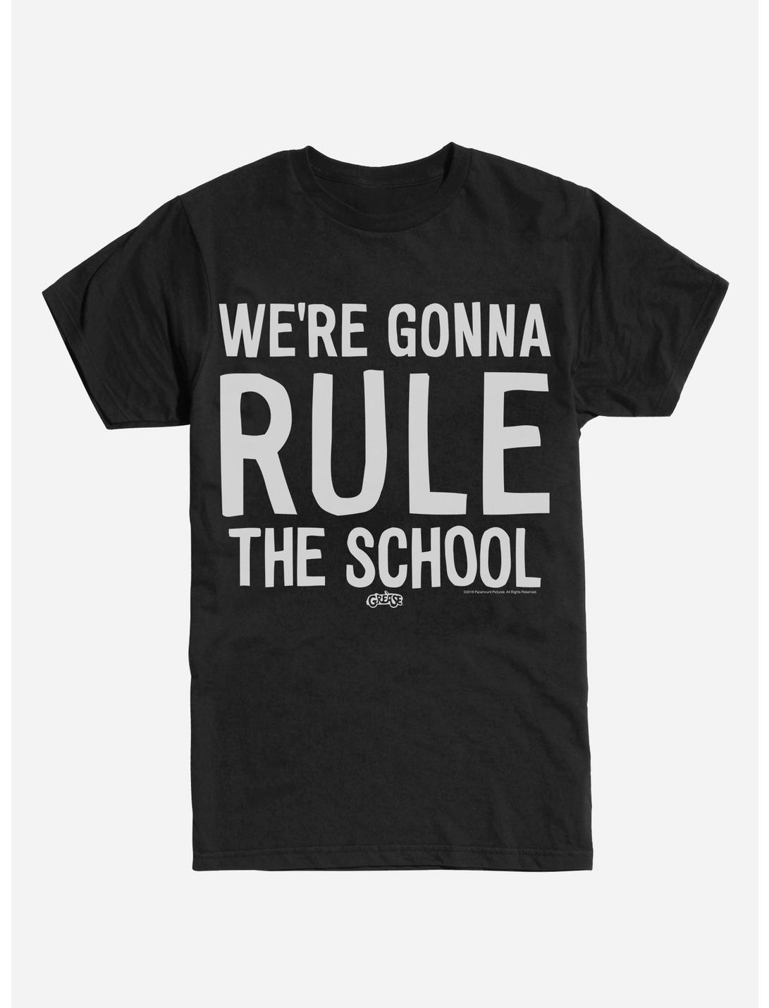 Grease Rule The School T-Shirt, BLACK, hi-res