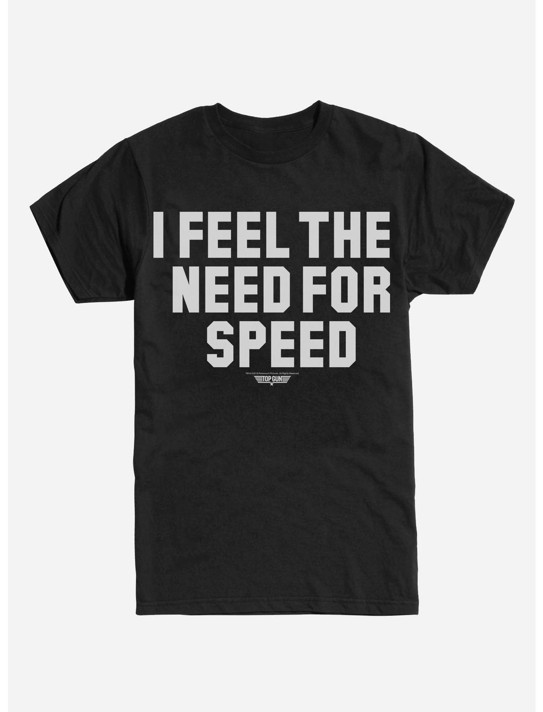 Top Gun I Feel The Need For Speed T-Shirt, BLACK, hi-res