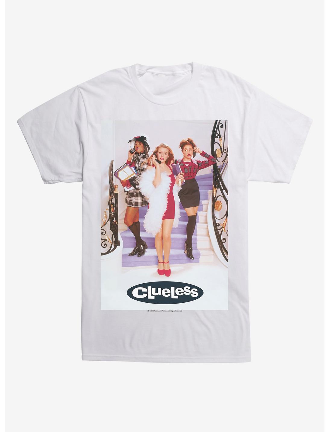 Clueless Poster T-Shirt, WHITE, hi-res