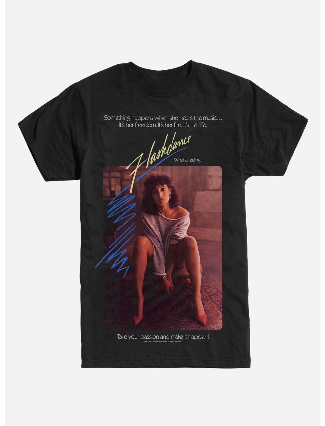 Flashdance Poster T-Shirt, BLACK, hi-res