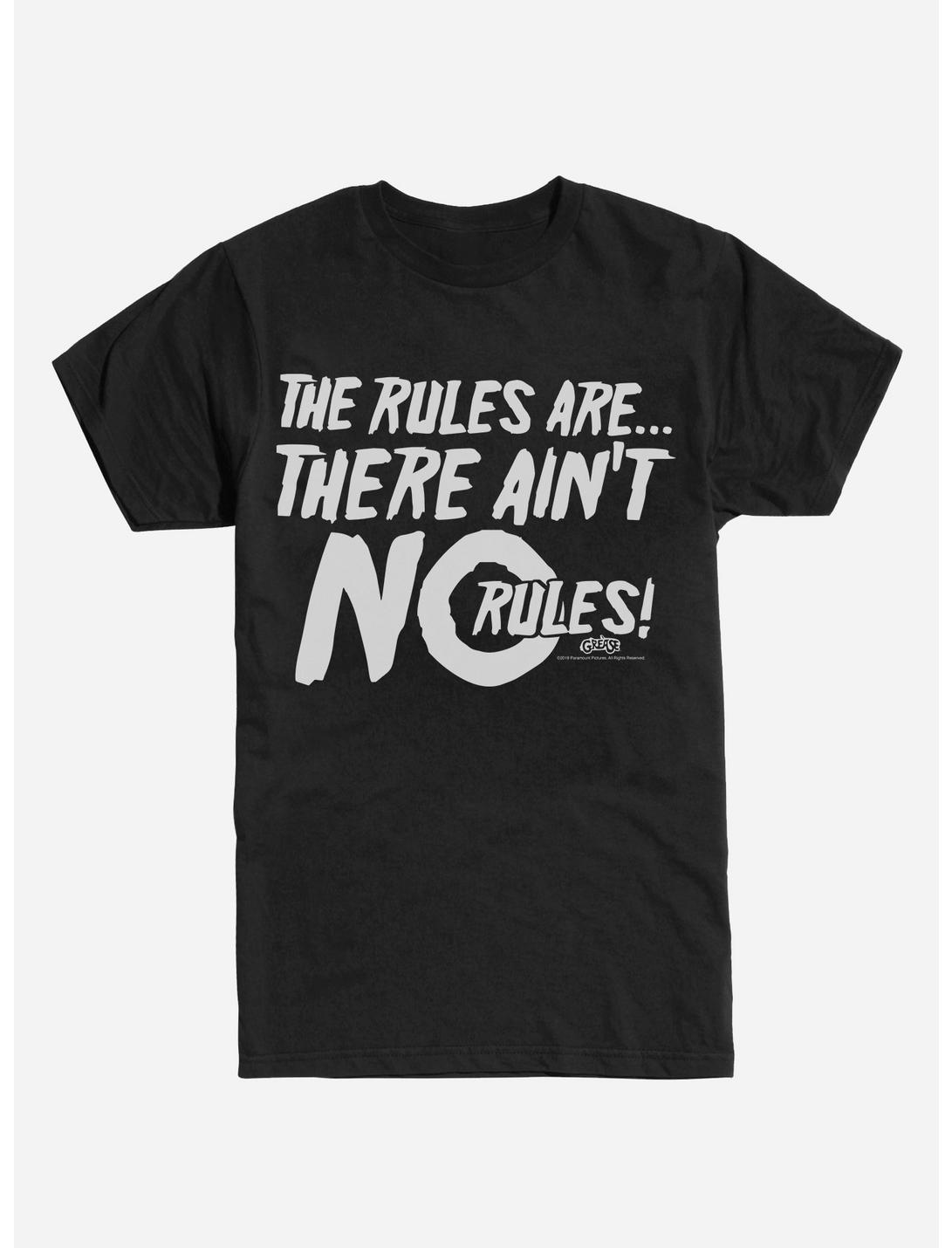 Plus Size Grease There Ain't No Rules T-Shirt, BLACK, hi-res