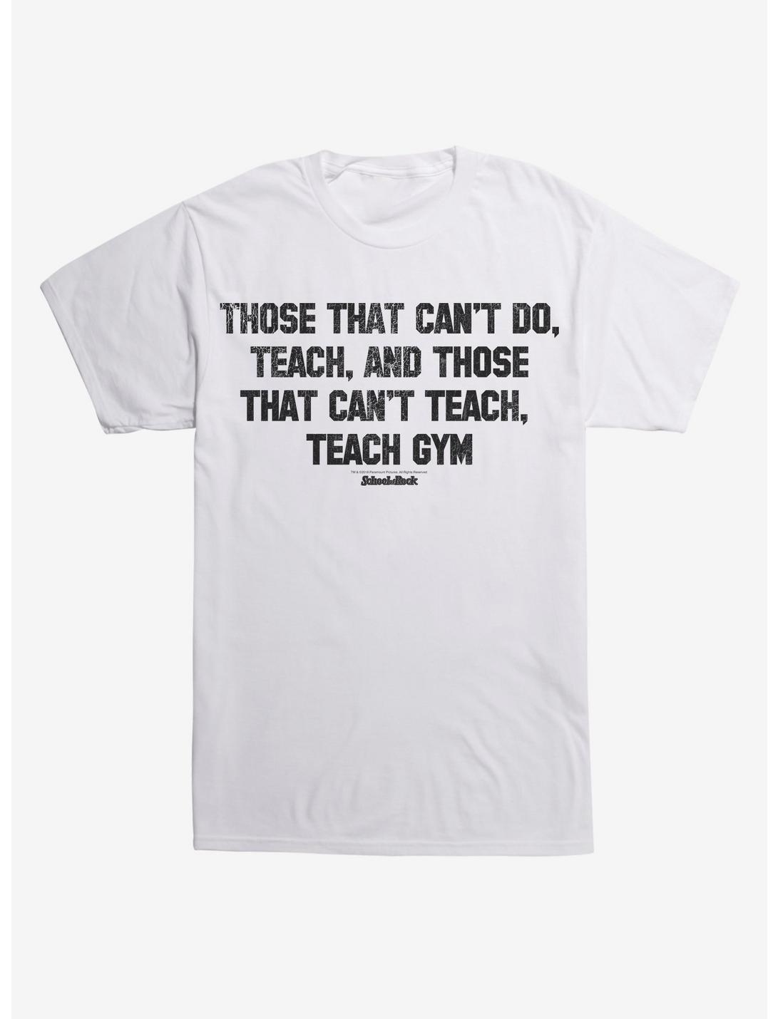 School of Rock Those That Can't Do T-Shirt, WHITE, hi-res