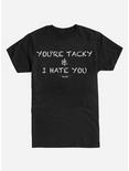School of Rock You're Tacky and I Hate You T-Shirt, BLACK, hi-res