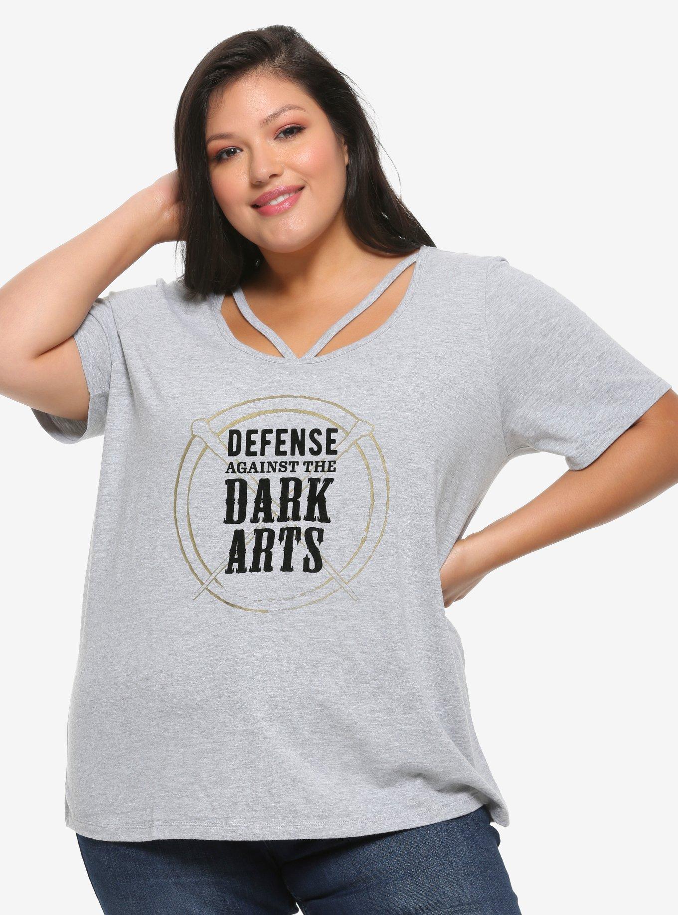 Harry Potter Defense Against The Dark Arts Strap T-Shirt Plus Size, MULTI, hi-res