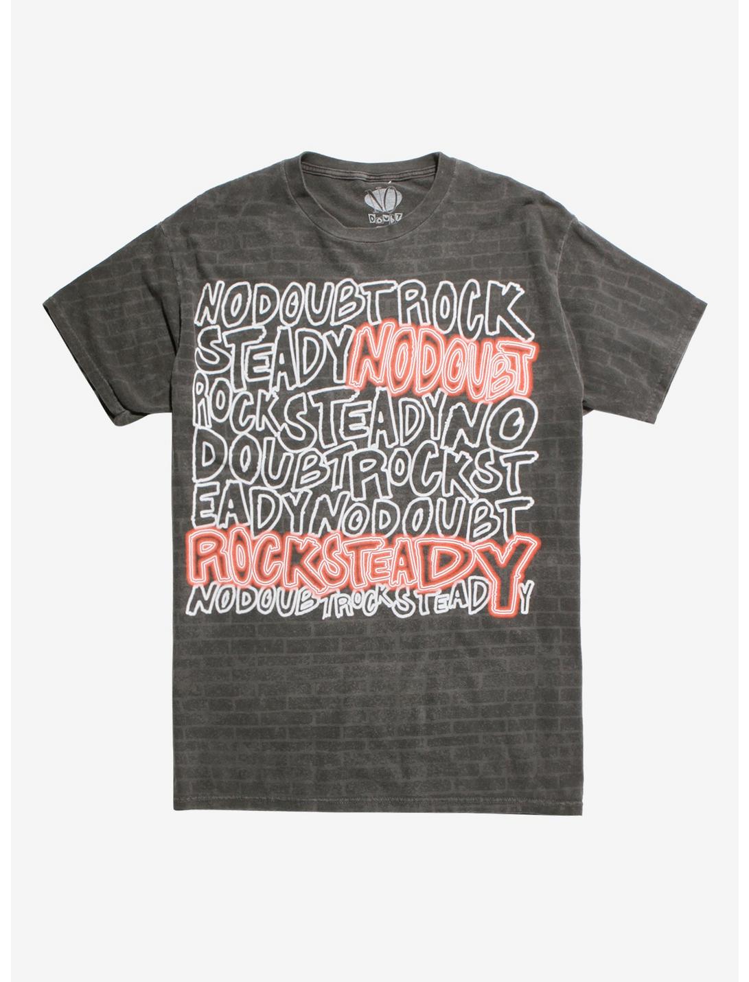 No Doubt Rock Steady Brick T-Shirt, BLACK, hi-res
