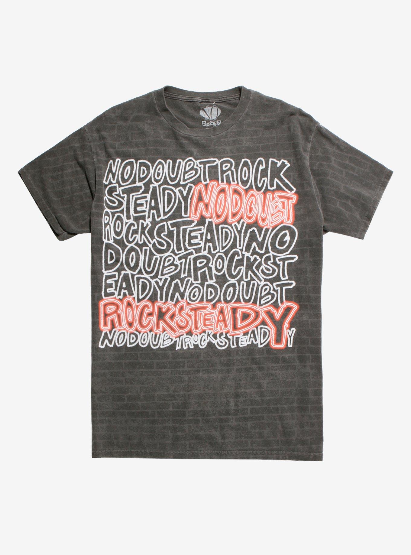 No Doubt Rock Steady Brick T-Shirt, BLACK, hi-res