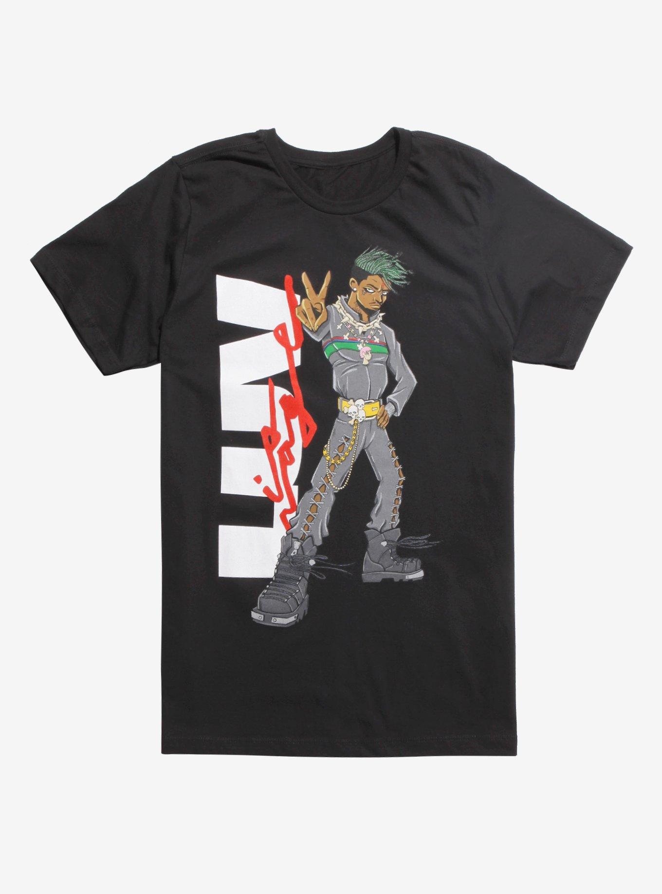 Lil Uzi Vert Anime LUV T-Shirt, BLACK, hi-res