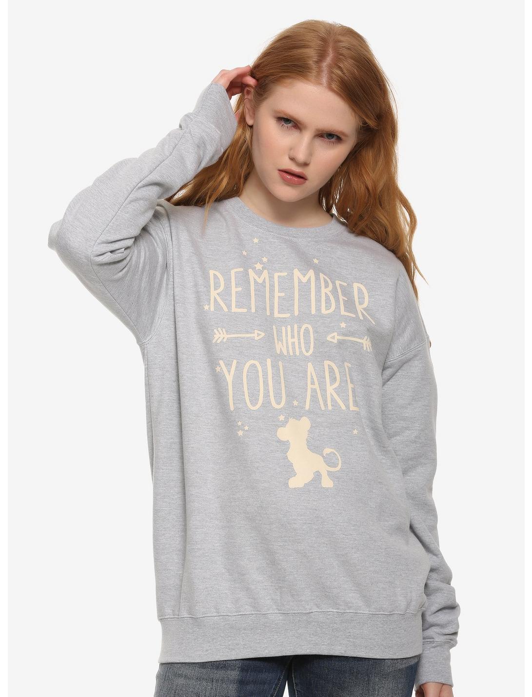 Disney The Lion King Remember Who You Are Girls Sweatshirt, TAN/BEIGE, hi-res