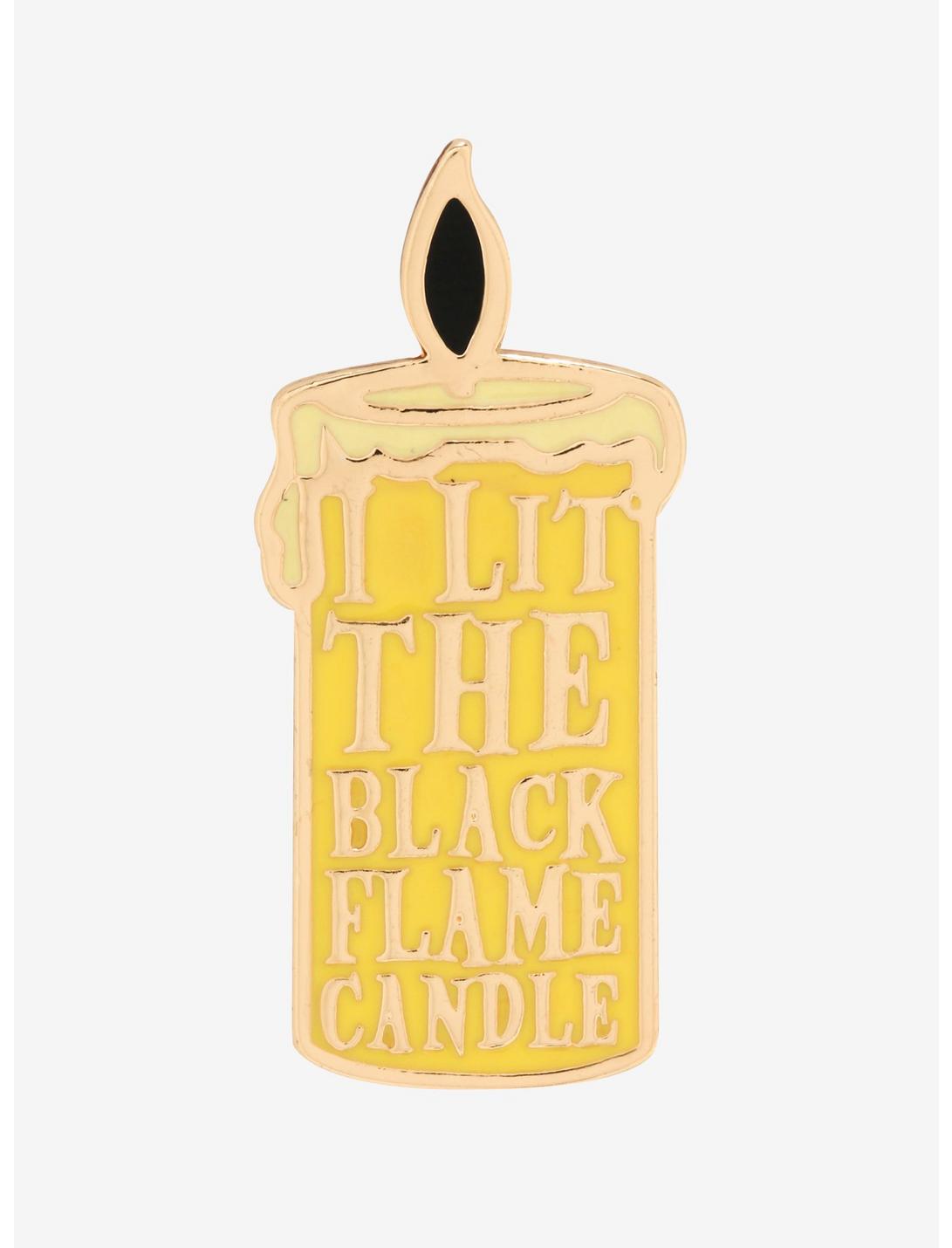 Disney Hocus Pocus Black Flame Candle Enamel Pin - BoxLunch Exclusive, , hi-res