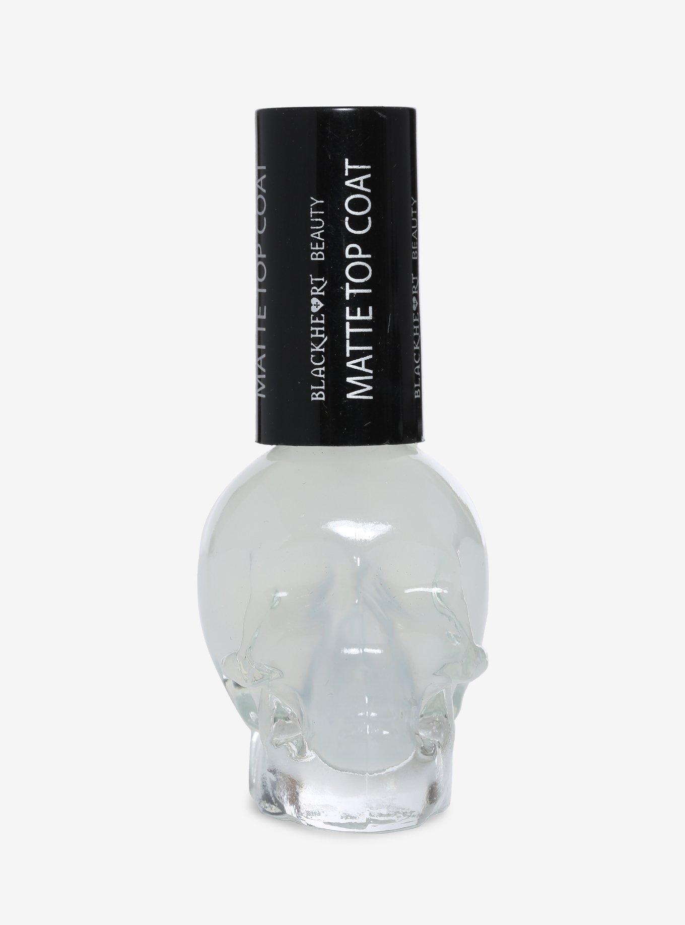Blackheart Beauty Matte Top Coat Nail Polish, , hi-res