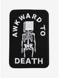Awkward To Death Iron-On Patch, , hi-res