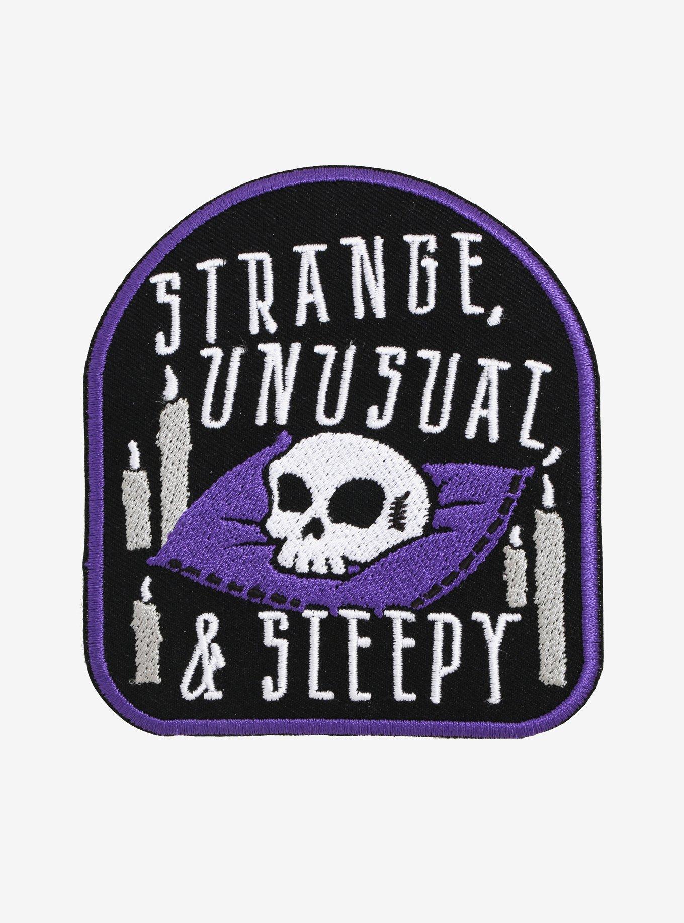 Strange Unusual & Sleepy Iron-On Patch, , hi-res