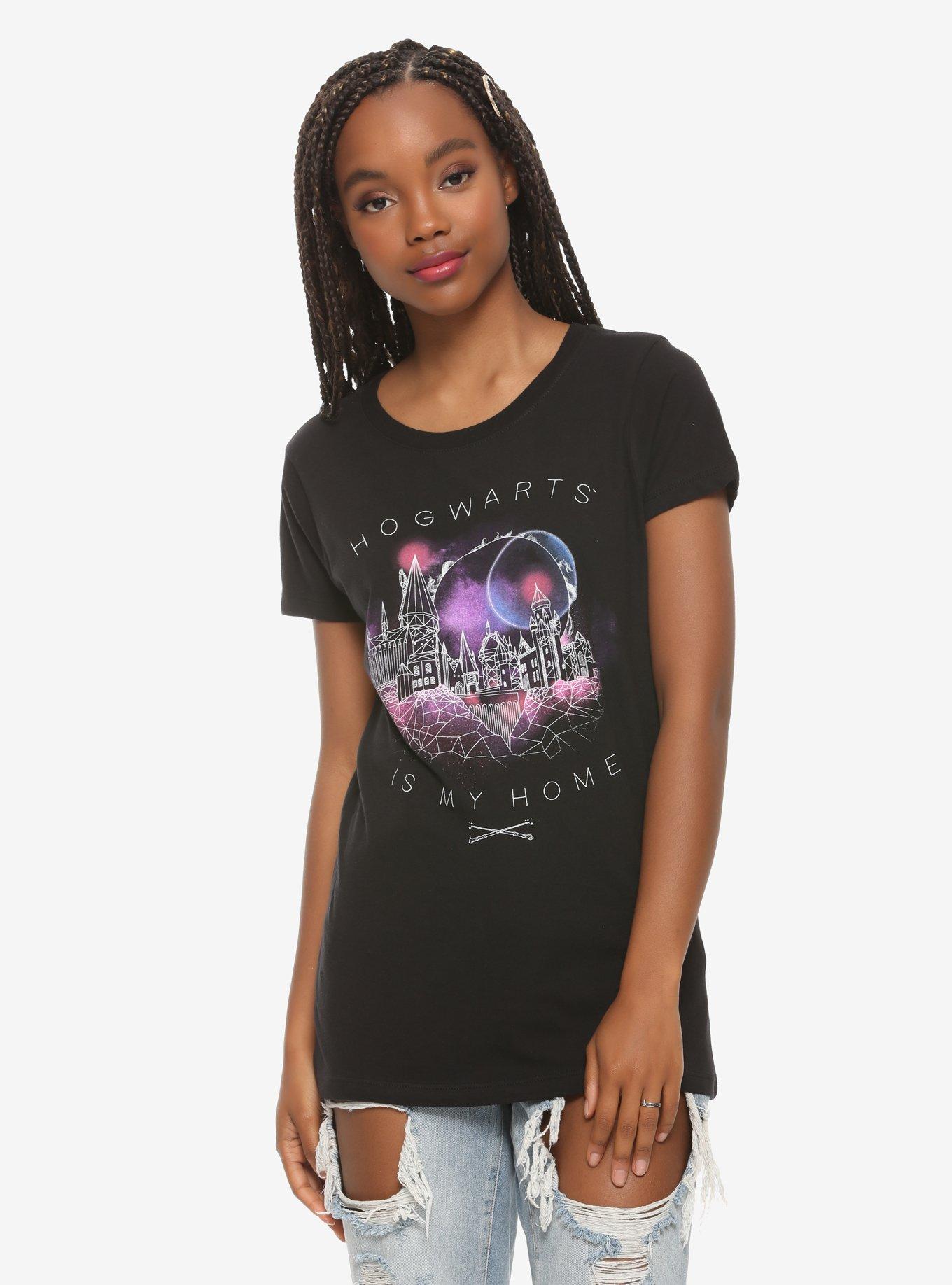 Harry Potter Hogwarts Is My Home Geometric Girls TShirt