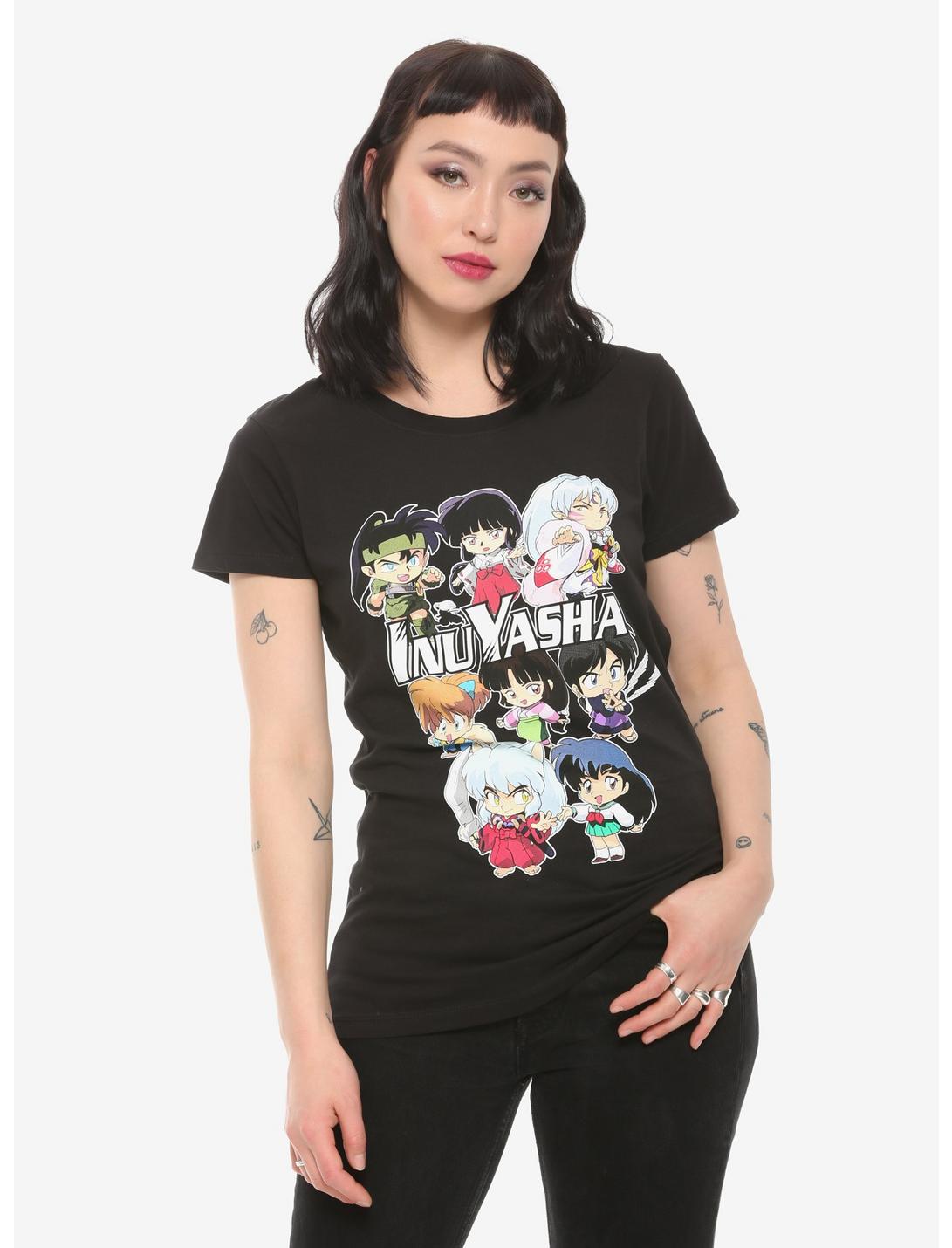 Inuyasha Chibi Group Girls T-Shirt, MULTI, hi-res