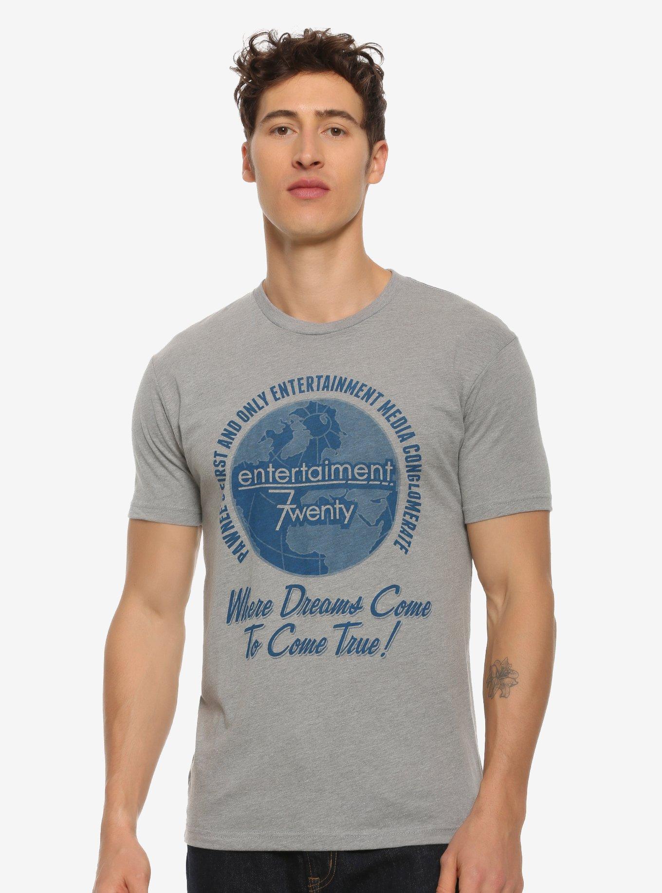 Parks and Recreation Entertainment 720 T-Shirt - BoxLunch Exclusive, GREY, hi-res