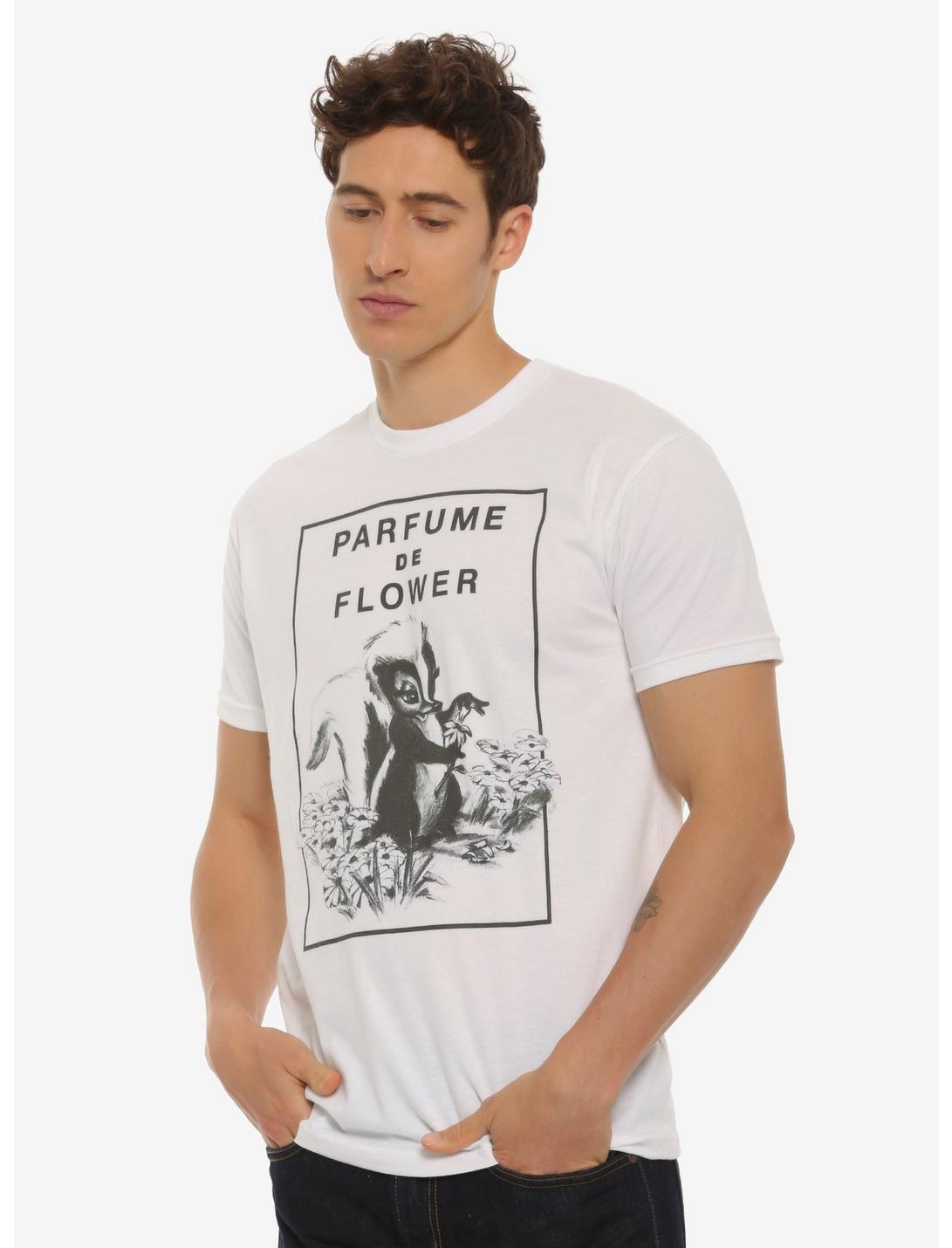 Disney Bambi Parfume de Flower T-Shirt - BoxLunch Exclusive, WHITE, hi-res