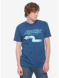 Nintendo Star Fox Striped Trail T-Shirt, BLUE, hi-res