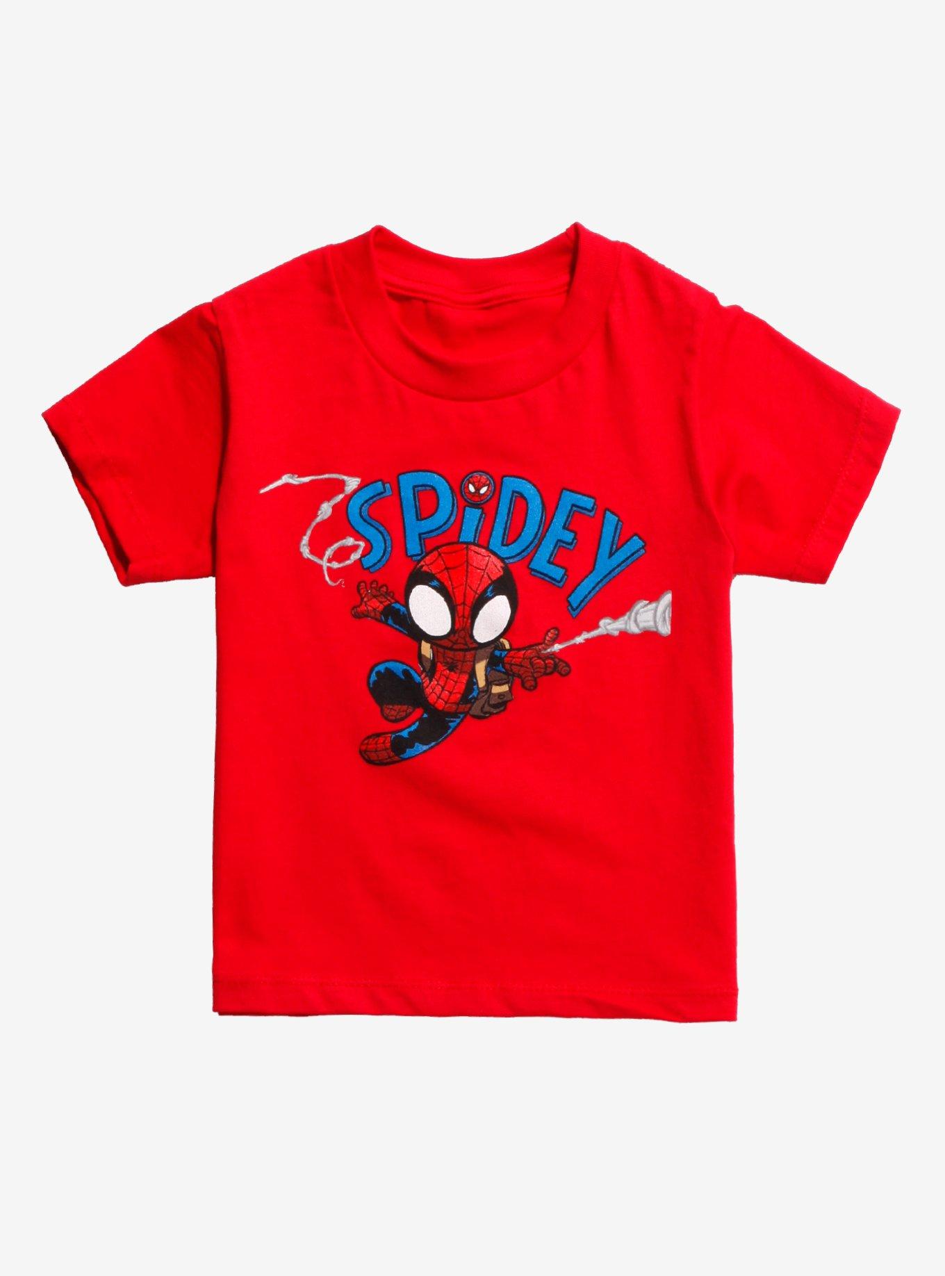 Marvel Spider-Man Web Slinger Toddler T-Shirt - BoxLunch Exclusive, RED, hi-res