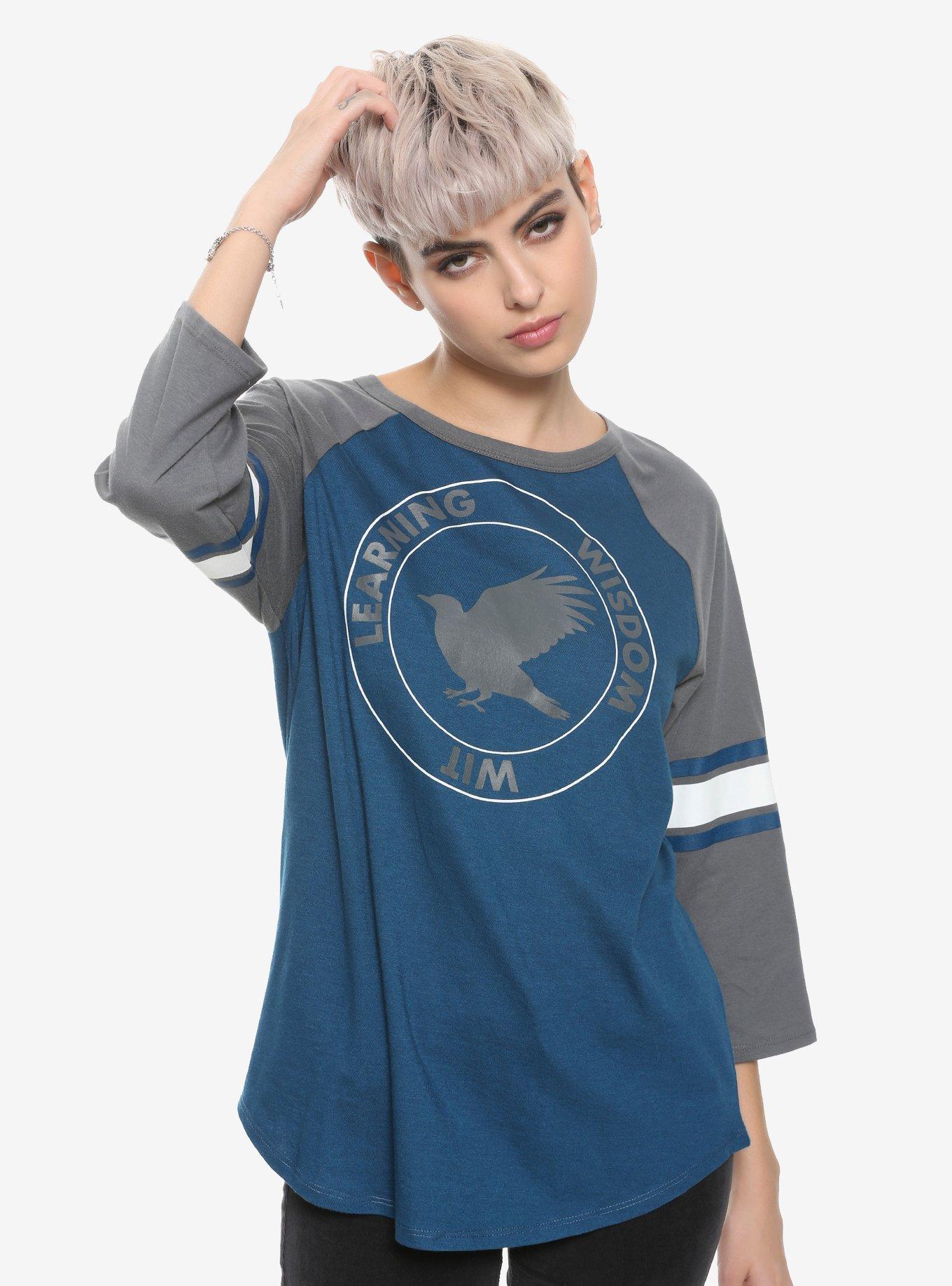 Harry Potter Ravenclaw Girls Athletic Raglan, GREY, hi-res