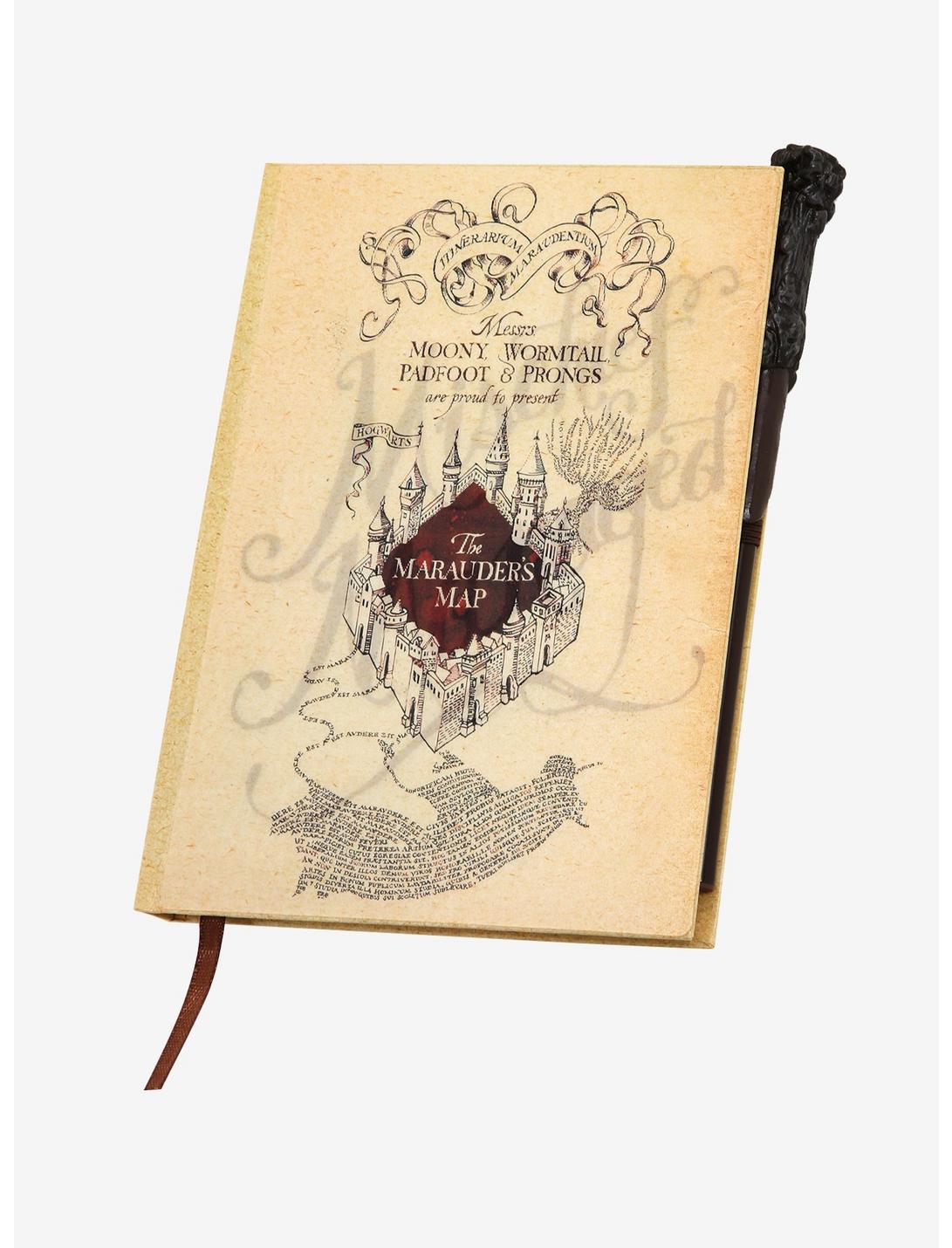 Harry Potter Marauder's Map Lenticular Journal with Wand Pen, , hi-res