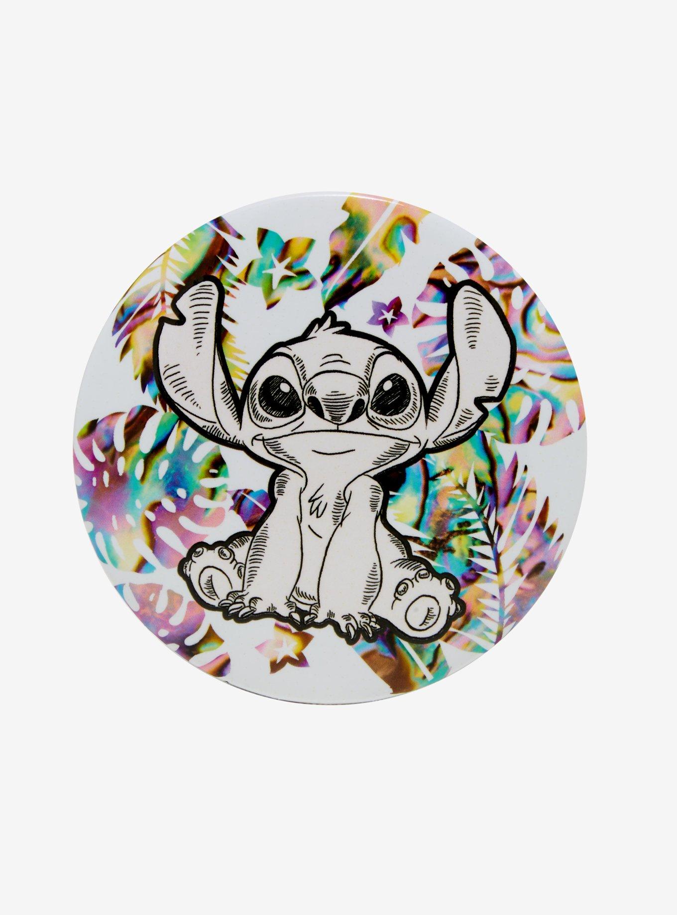 Disney Lilo & Stitch Watercolor Button, Hot Topic