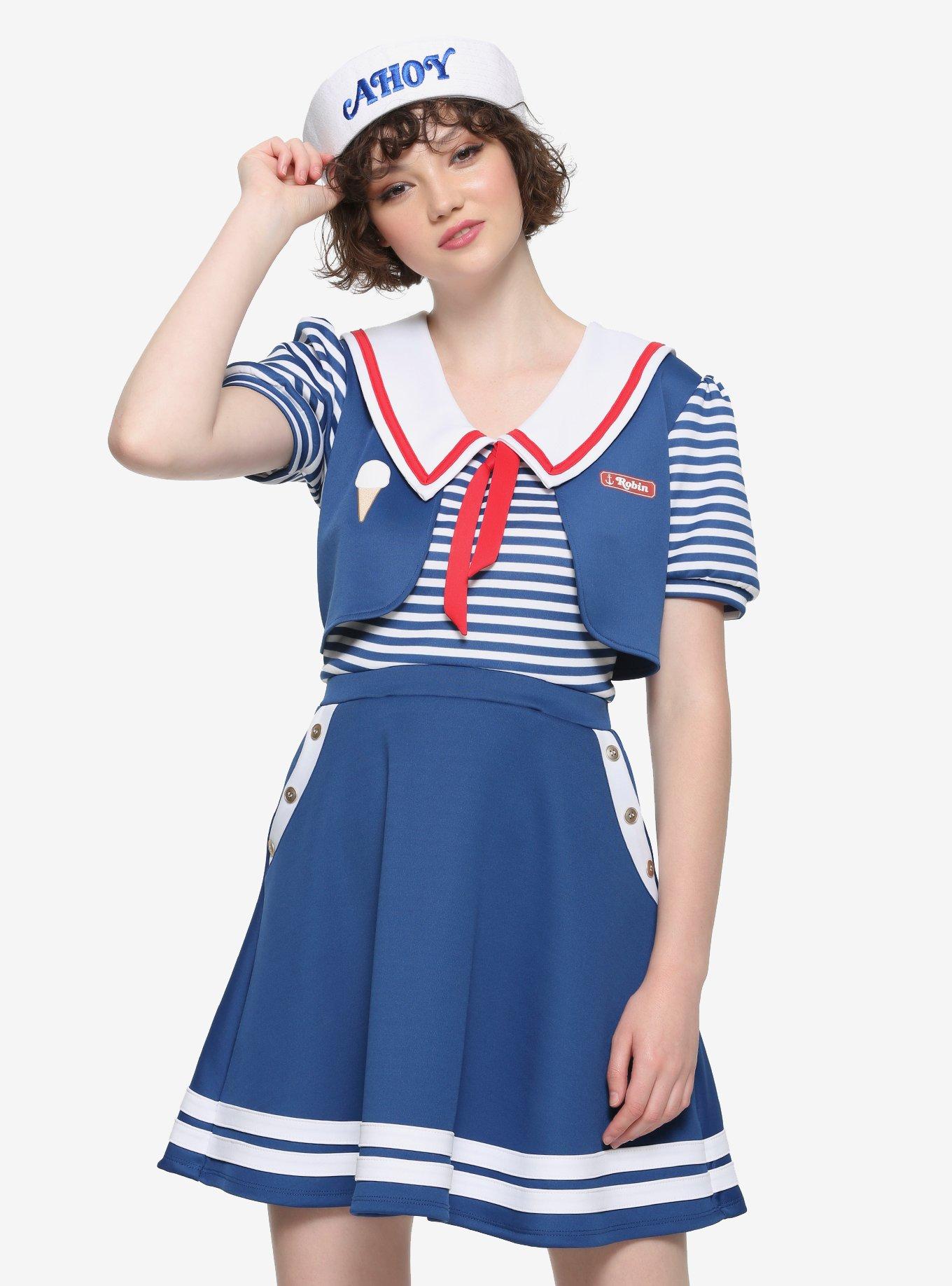 Stranger Things Robin Scoops Ahoy Dress, MULTI, hi-res