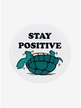 Stay Positive Turtle Button, , hi-res
