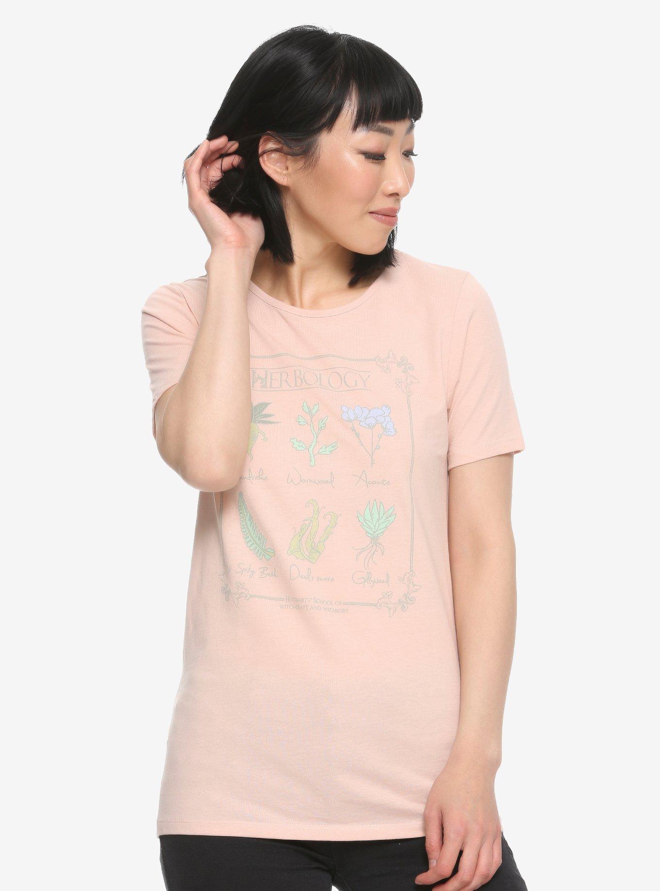 Harry Potter Herbology Women's T-Shirt - BoxLunch Exclusive, BLUSH, hi-res