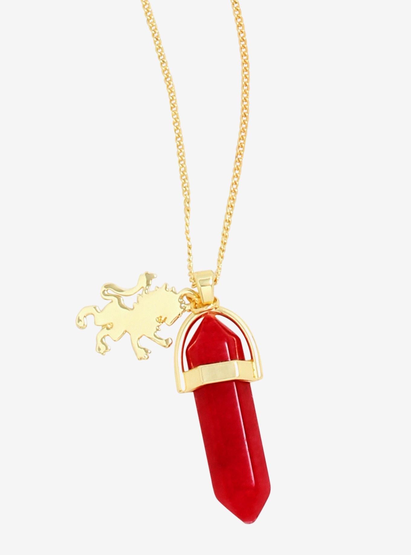 Harry Potter Gryffindor Stone Necklace - BoxLunch Exclusive, , hi-res