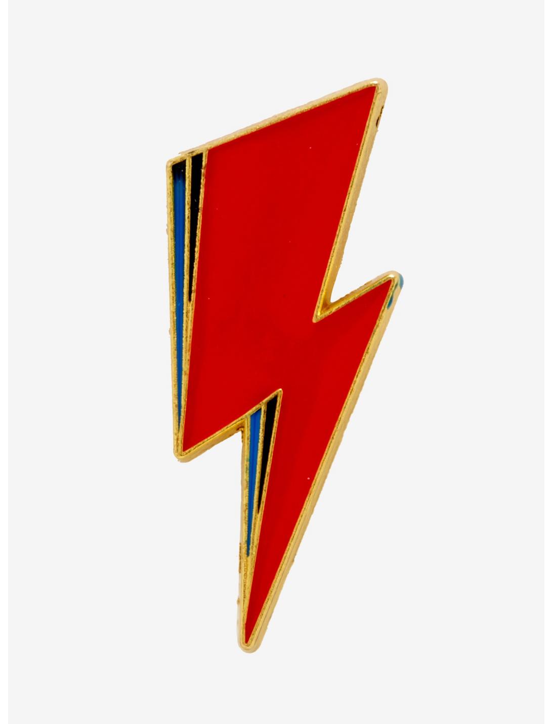 David Bowie Lightning Bolt Enamel Pin, , hi-res