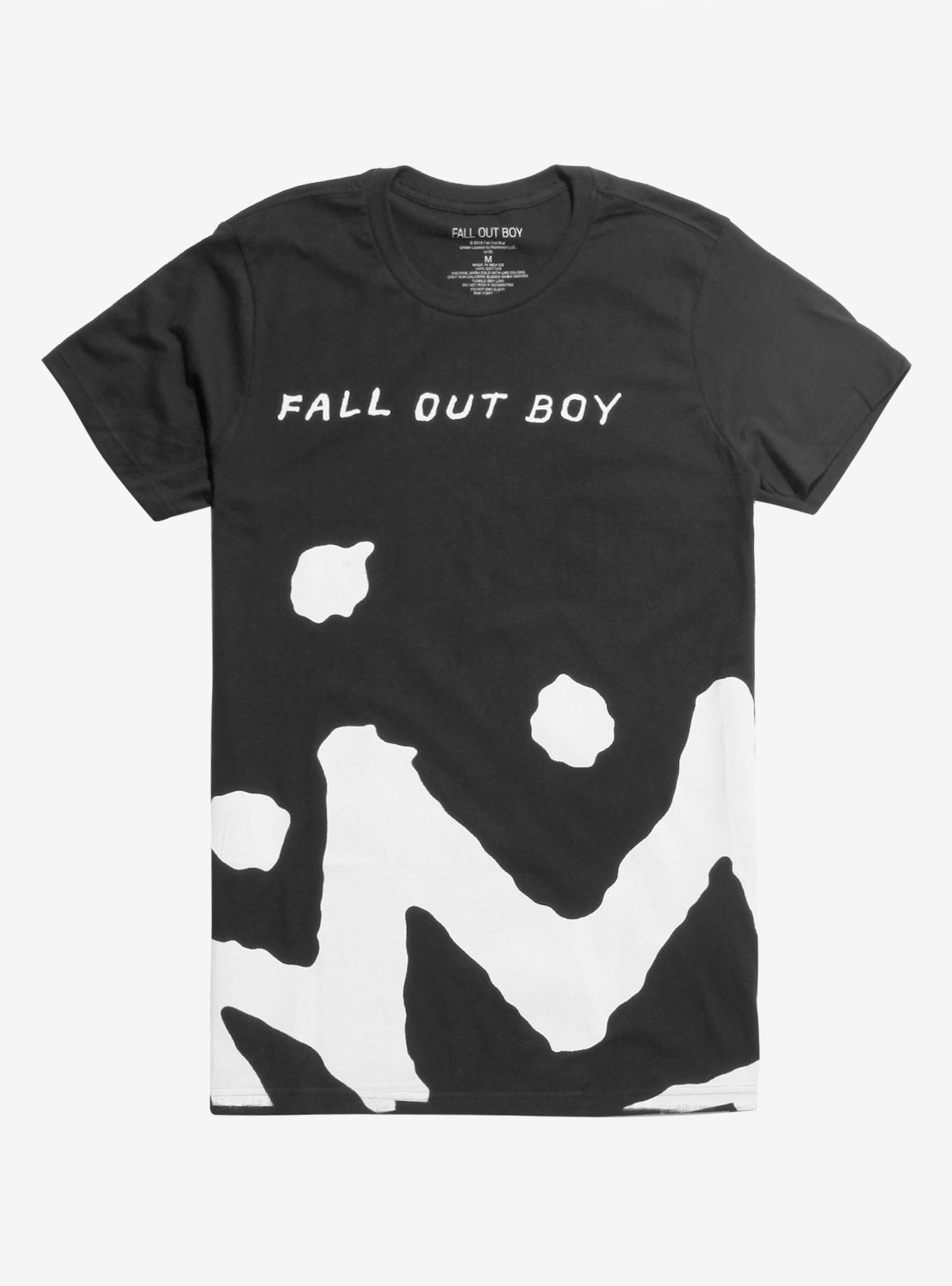 Fall Out Boy Crown Logo T-Shirt, BLACK, hi-res