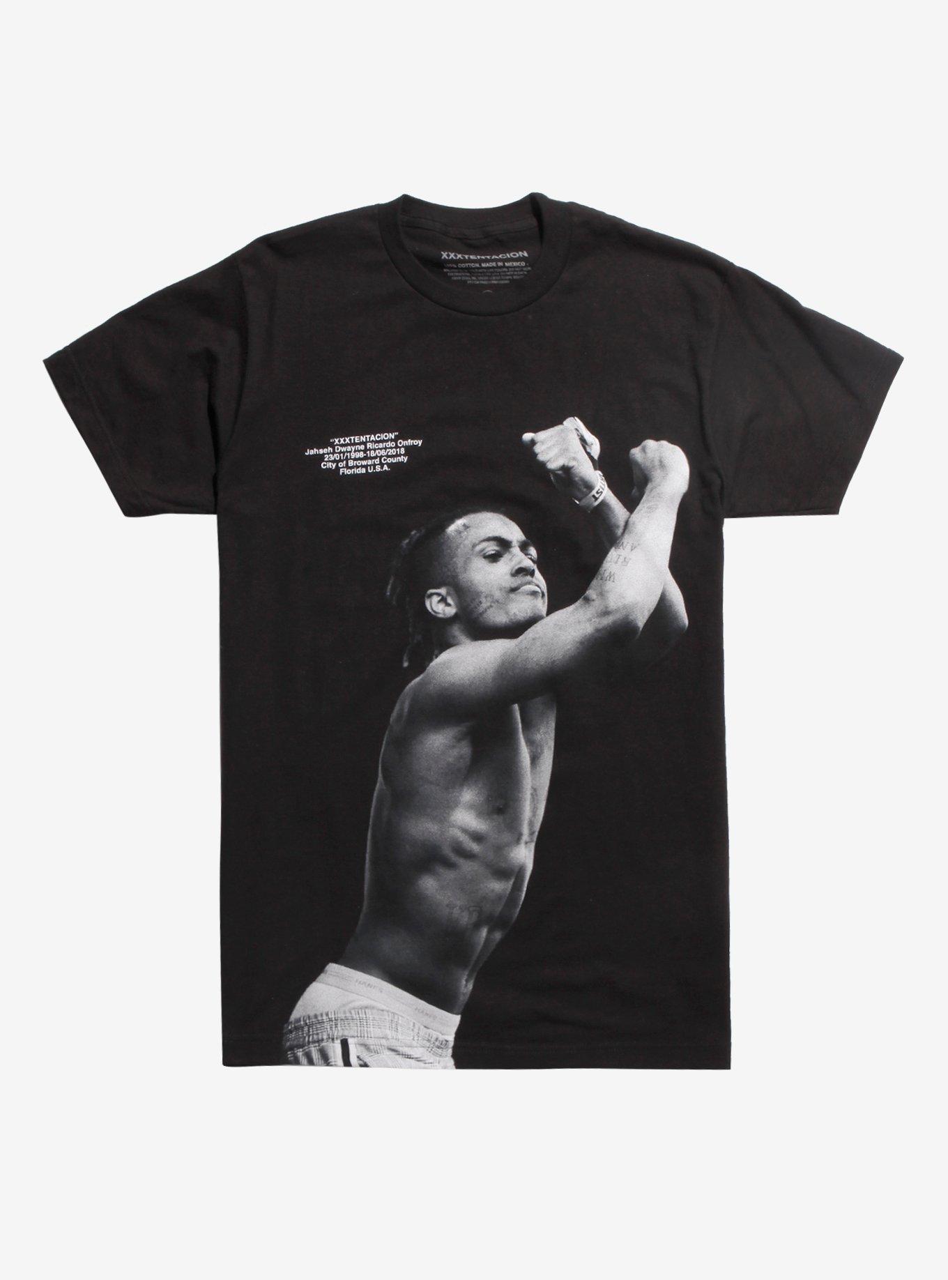 XXXTentacion Black & White Photo T-Shirt, BLACK, hi-res