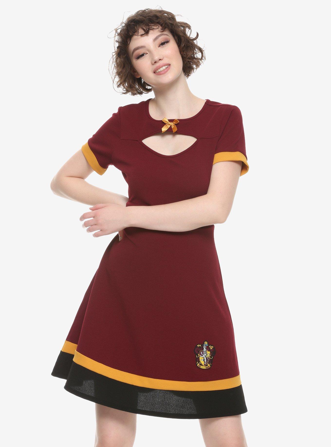 Harry Potter Gryffindor Color-Block Dress, MULTI, hi-res