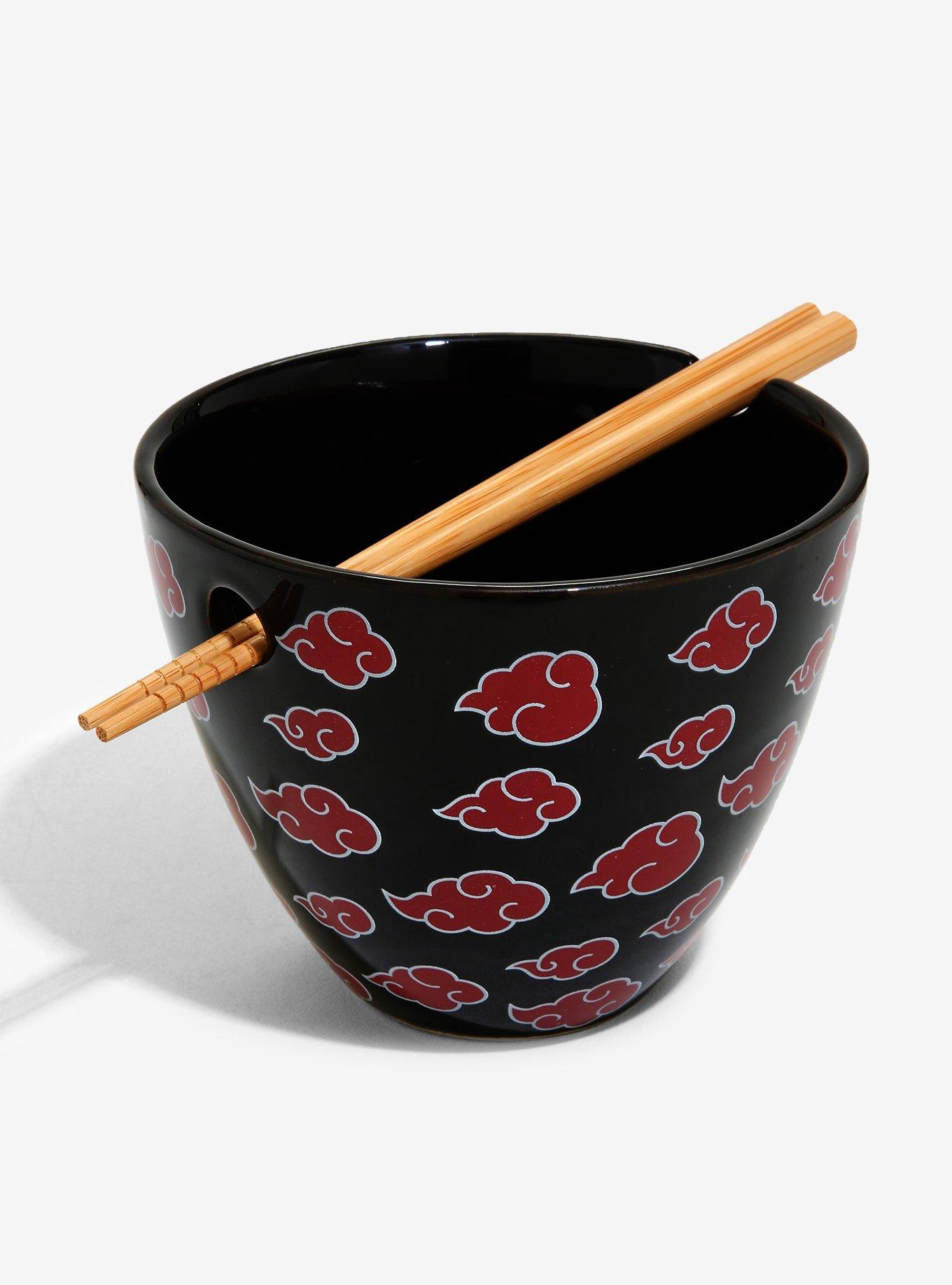 Naruto Akatsuki Cloud Ramen Bowl with Chopsticks - BoxLunch Exclusive, , hi-res