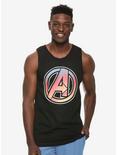 Marvel Avengers Ombre Logo Tank Top - BoxLunch Exclusive, BLACK, hi-res