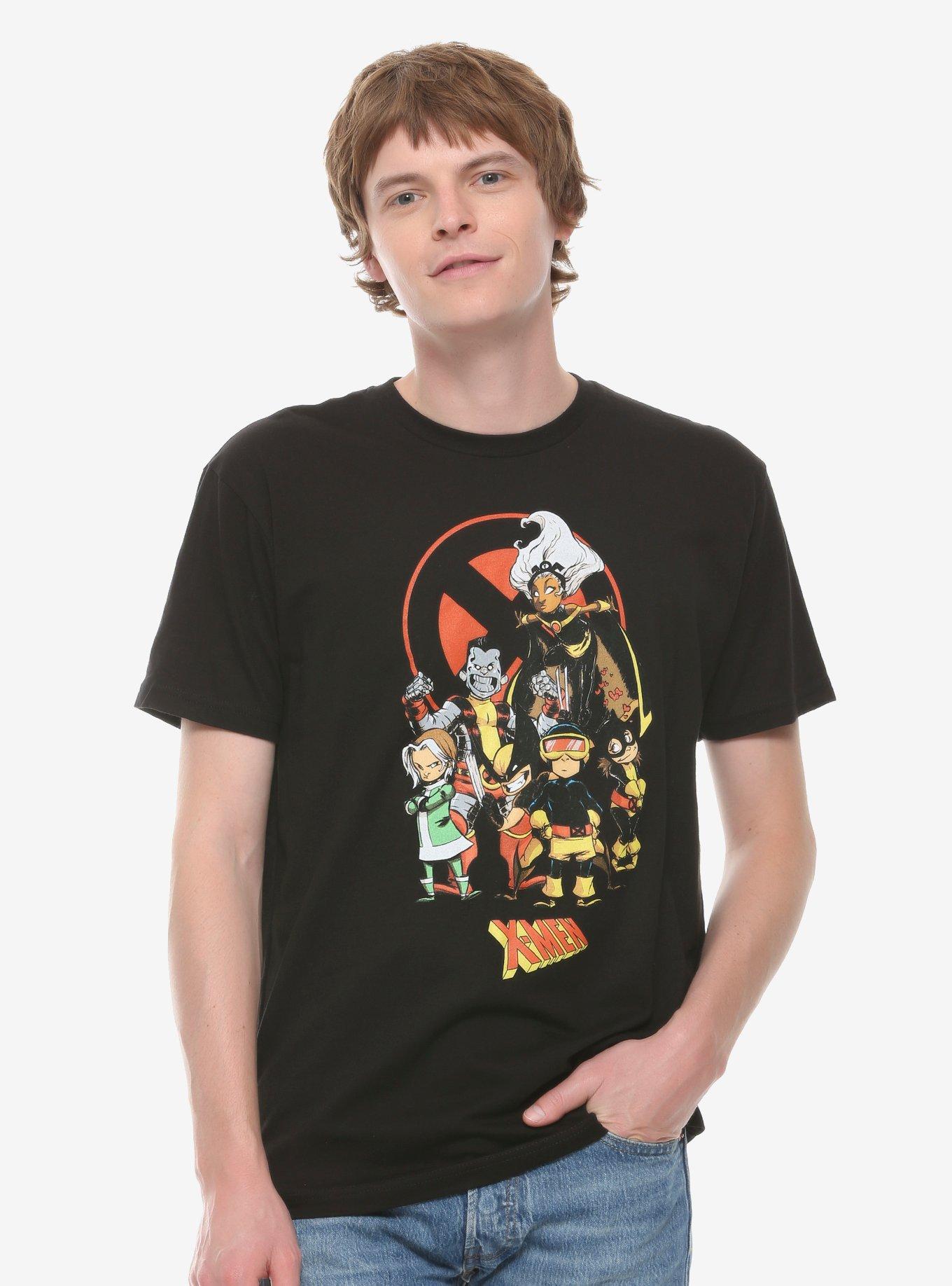 Marvel X-Men Chibi Mutants T-Shirt, BLACK, hi-res