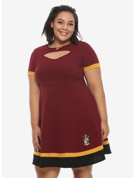 Plus Size Harry Potter Gryffindor Color-Block Dress Plus Size, , hi-res